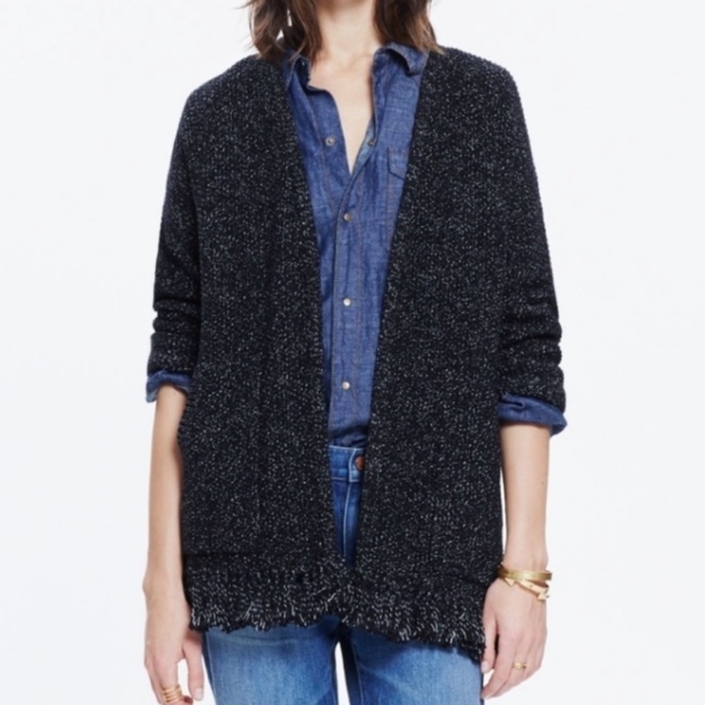 Madewell Memento Fringe Cardigan Sweater